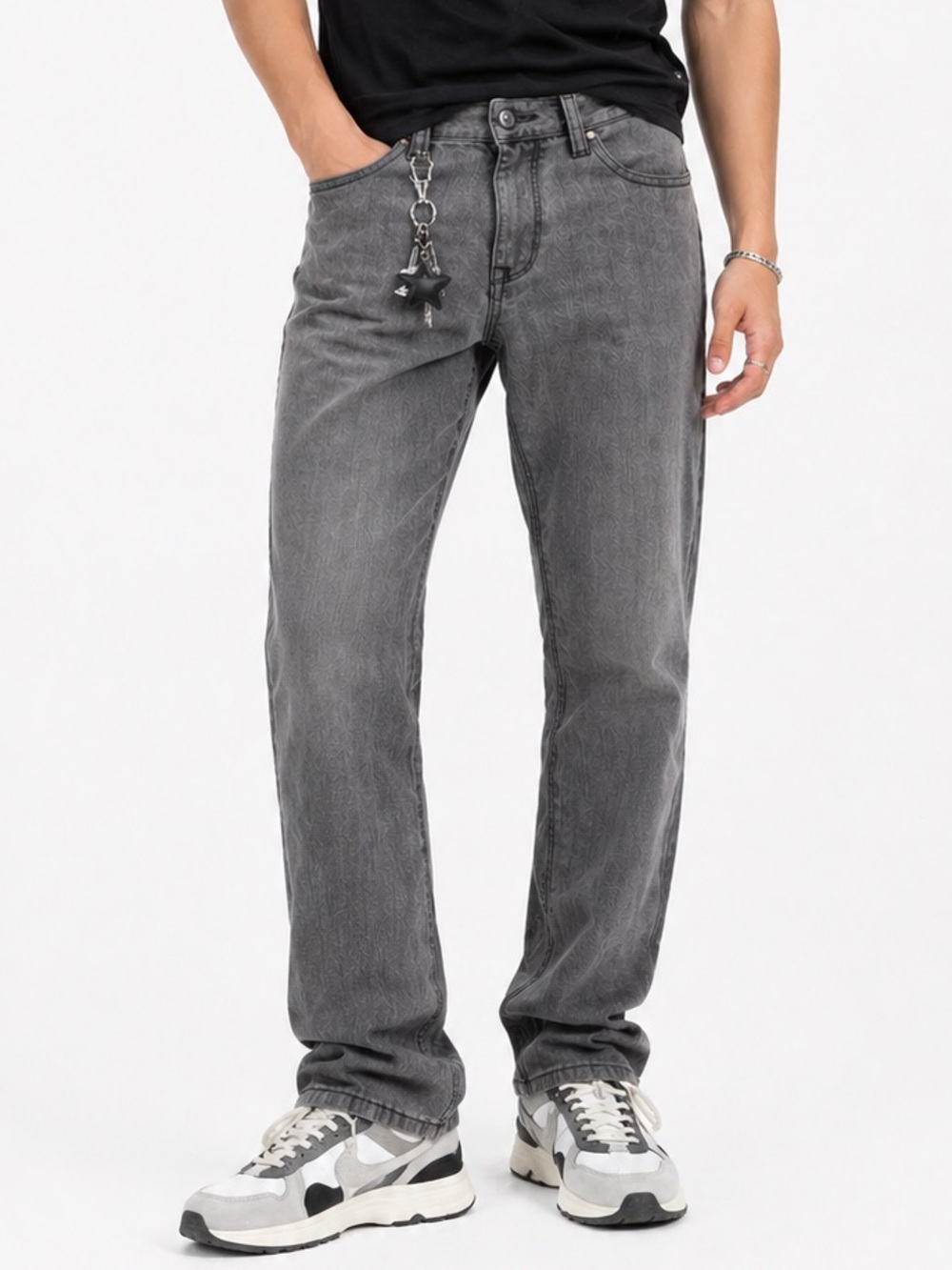 Guess Slim Straight Del Mar Fit Jeans Men’s   32 x 30 Gray Stretch Streetwear